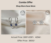 925 Sterling Silver Studs & Earrings Combo