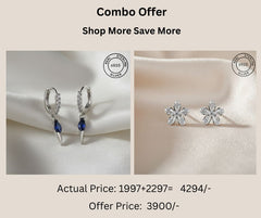 925 Sterling Silver Studs & Earrings Combo
