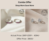 925 Sterling Silver Studs & Earrings Combo