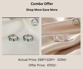 925 Sterling Silver Studs & Earrings Combo