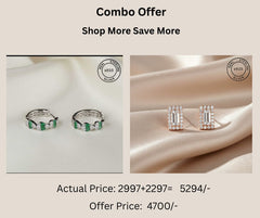 925 Sterling Silver Studs & Earrings Combo