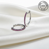 Azure Spark 925 Sterling Silver Hoop Earrings