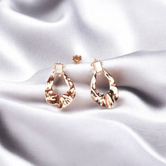 Rosegold Lava Drop Dangles