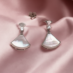Silver Mother of Pearl Dangles