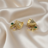 Gold Shimmering muticolour charm dangles