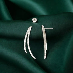 Silver Dazzling Zircon studs
