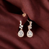 Rosegold CZ Zircon Drop Danglers