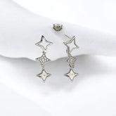 Silver Star Danglers