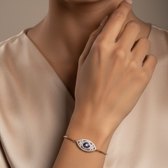 Rosegold Evil Eye bracelet