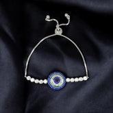 Silver Evil Eye Zircon bracelet