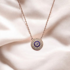 RoseGold Evil Eye Necklace