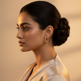 Rosegold Zircon Hoops