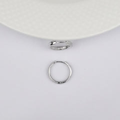 Silver Elegant Bali hoops