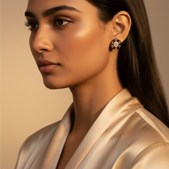 925 Sterling Rosegold Round Studs