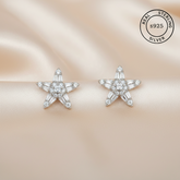 925 Sterling Silver Star Studs