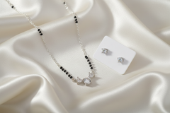 Radiant Zircon 925 Sterling Silver Mangalsutra