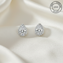 925 Sterling Silver Teardrop Studs