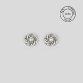 925 Sterling Silver Swirl Studs