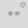 925 Sterling Silver Swirl Studs