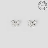 925 Sterling Silver Butterfly Bliss Studs