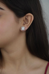 925 Sterling Silver Radiant Sparkle Studs