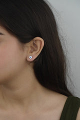 925 Sterling Silver Elegant Sapphire Studs