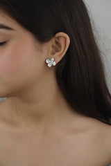 925 Sterling Silver Floral Studs