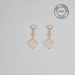 925 Sterling Silver Clove Dangles (Rosegold)