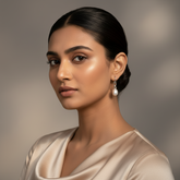 925 Sterling Silver Twist Pearl Drop Earrings