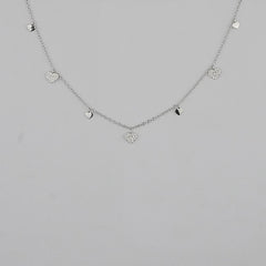 925 Sterling Silver Harmony Hearts Necklace