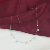 925 Sterling Silver Zircon Love Necklace