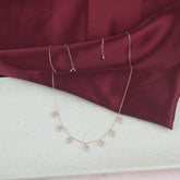 925 Sterling Silver Rosegold Blush Heart Necklace