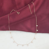 925 Sterling Silver Rosegold Stellar Grace Necklace