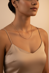 925 Sterling Silver Rosegold Bead Chain