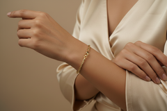 925 Sterling Silver Golden Twist Bracelet