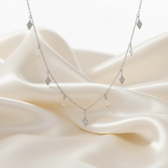 925 Sterling Silver Dewdrop Charm Necklace