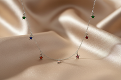925 Sterling Silver Pop Star Charm Necklace