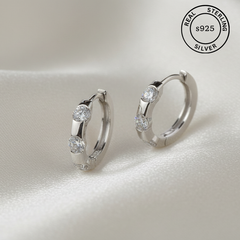 925 Sterling Silver Classic Hoop Earrings
