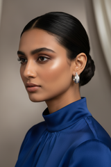 Pure Glow 925 Sterling Silver Hoop Earrings