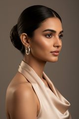 925 Sterling Silver Classic Twist Hoop Earrings