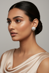 925 Sterling Silver Radiant Disc Studs