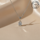 925 Sterling Silver Solitaire Chain Pendant