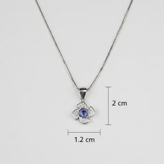 925 Sterling Silver Evil Eye Chain Pendant