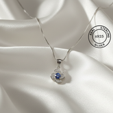 925 Sterling Silver Evil Eye Chain Pendant