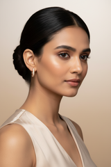 925 Sterling Silver Rosegold Spark Hoops