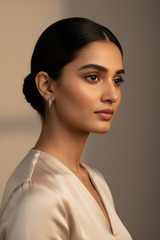 925 Sterling Silver Pink Spark Hoops