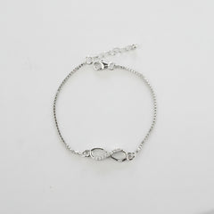 925 Sterling Silver Infinity Bracelet