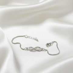 925 Sterling Silver Infinity Bracelet