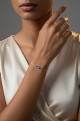 925 Sterling Silver Blue Evil Eye Bracelet
