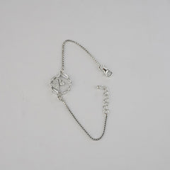 925 Sterling Silver Swan Zircon Bracelet